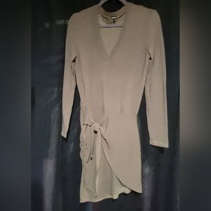 Monrow Sweater Dress Olive Green